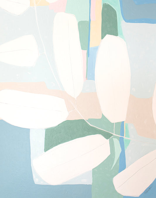 BOTANICALS AND BEACH GLASS No. 1