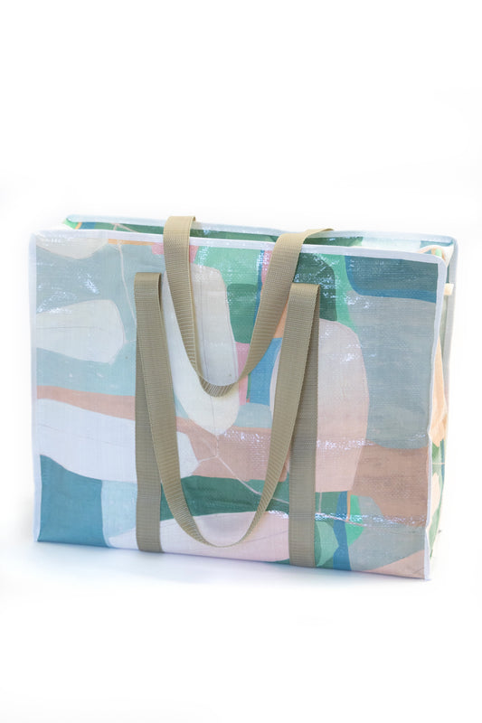 BOTANICALS AND BEACH GLASS BAG