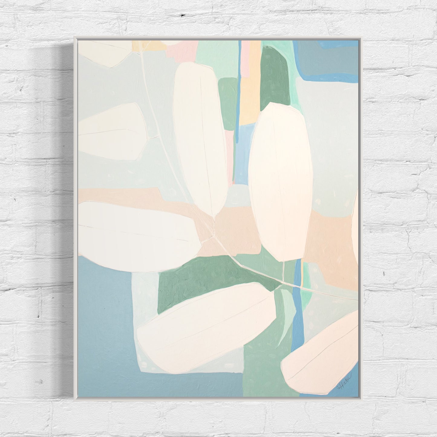 BOTANICALS AND BEACH GLASS No. 1