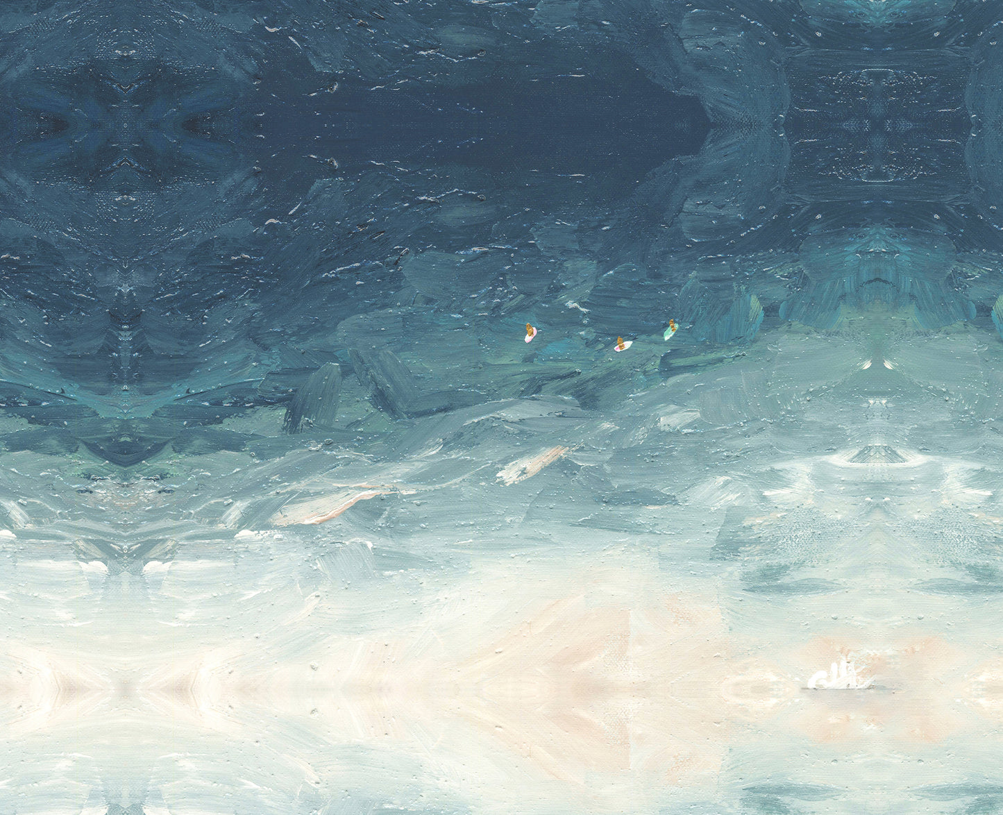 THREE SURFER SERIES- DIAMOND HEAD AT SUNSET