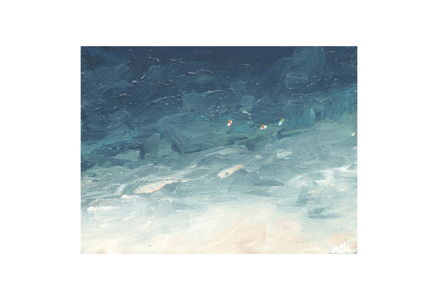 Diamond Head print in frame