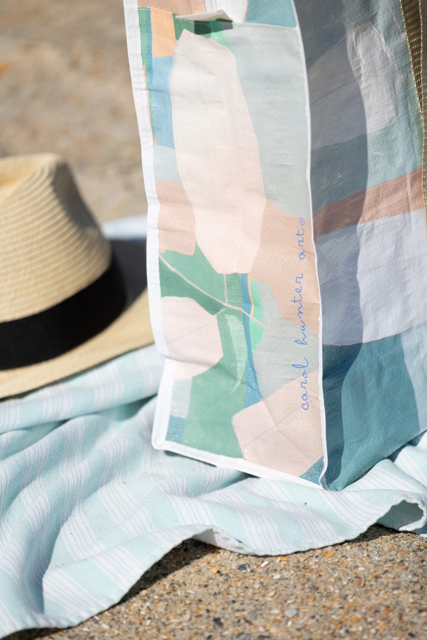 BOTANICALS AND BEACH GLASS BAG