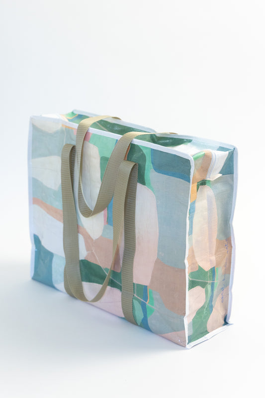 BOTANICALS AND BEACH GLASS BAG