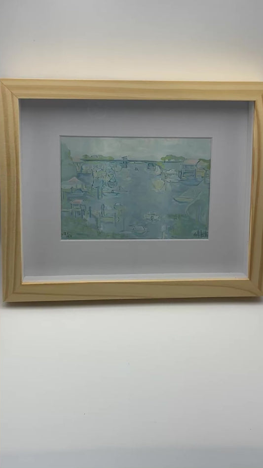 Gfit-able Framed Art print ' The Waterway'